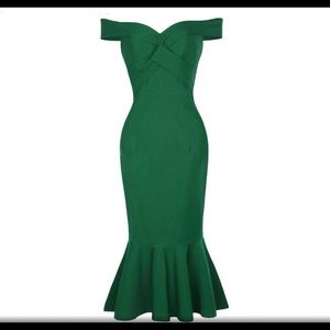 Light emerald green dress